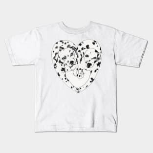 Dalmatian heart Kids T-Shirt